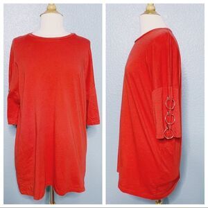 ASOS Metal Ring Embellished Sleeve Top or Tunic